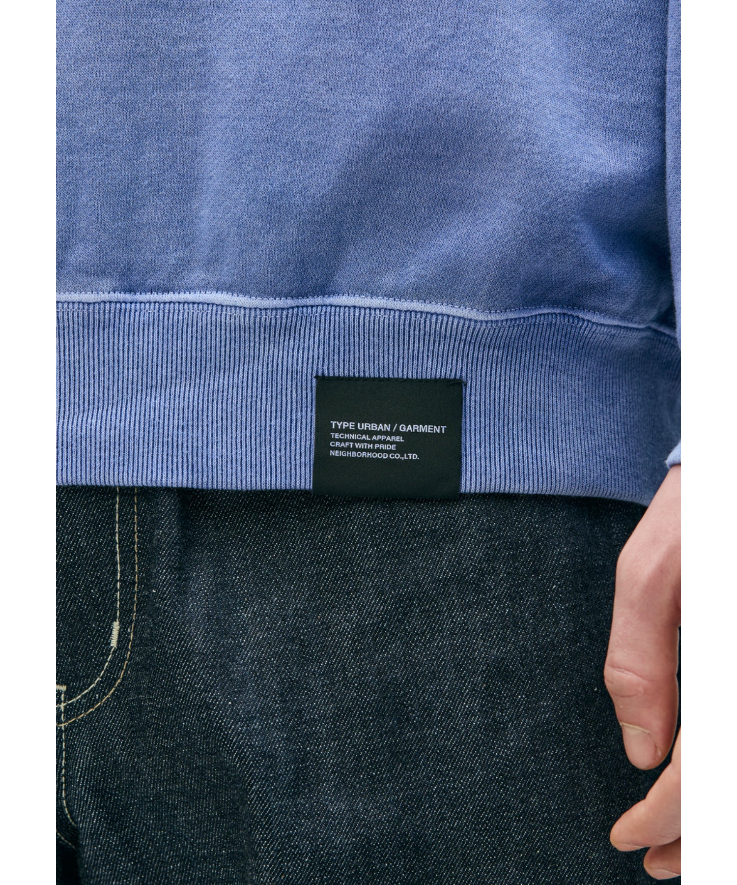 PIGMENT DYED SWEAT SHIRT LS
