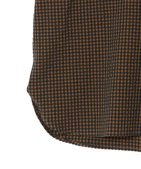 VOIL PULLOVER PLAID SS SHIRT