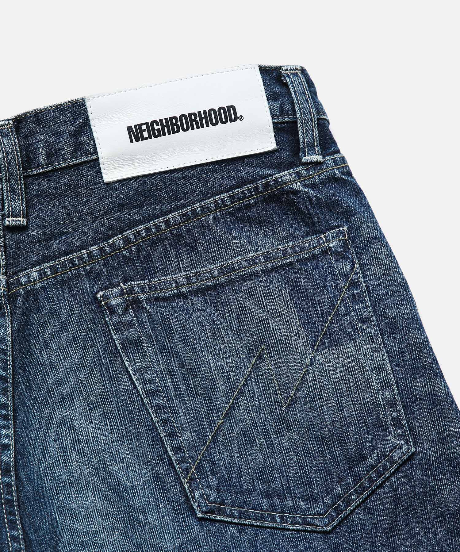 ネイバーフットストレートデニム Mサイズ WASHED DENIM DP BASIC PANTS - NEIGHBORHOOD (ネイバーフッド