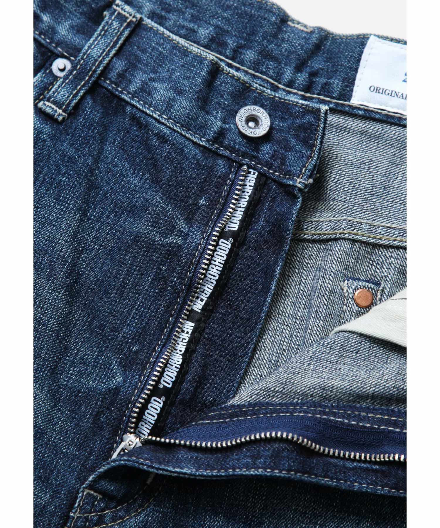 WASHED DENIM DP MID PANTS