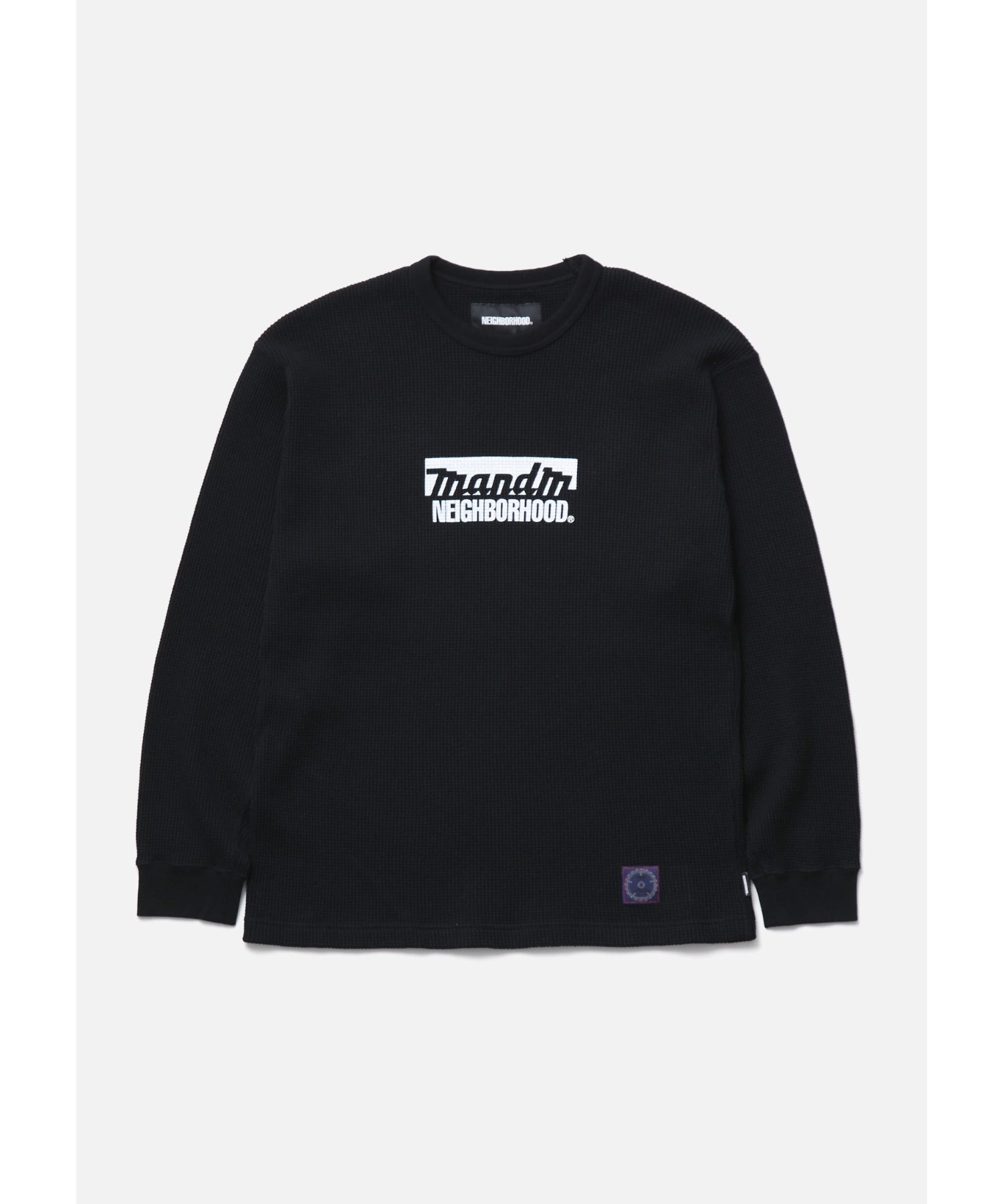 NH X M&M . WAFFLE FABRIC CREWNECK LS