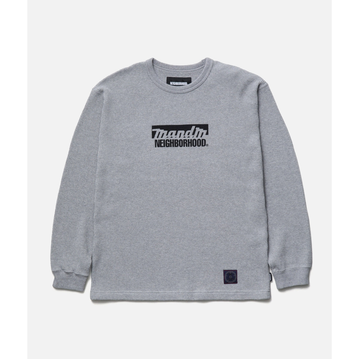 NH X M&M . WAFFLE FABRIC CREWNECK LS - NEIGHBORHOOD