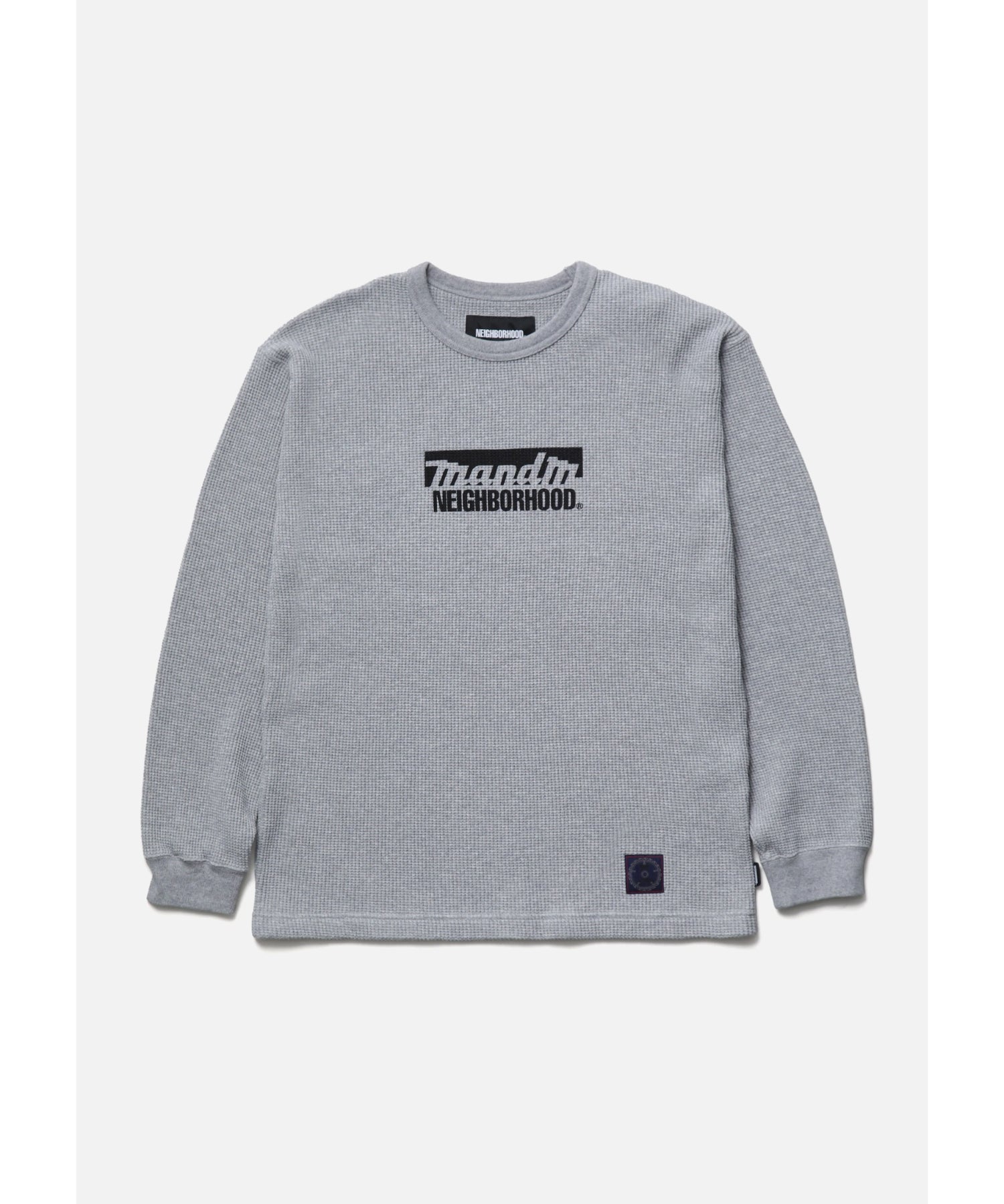 NH X M&M . WAFFLE FABRIC CREWNECK LS