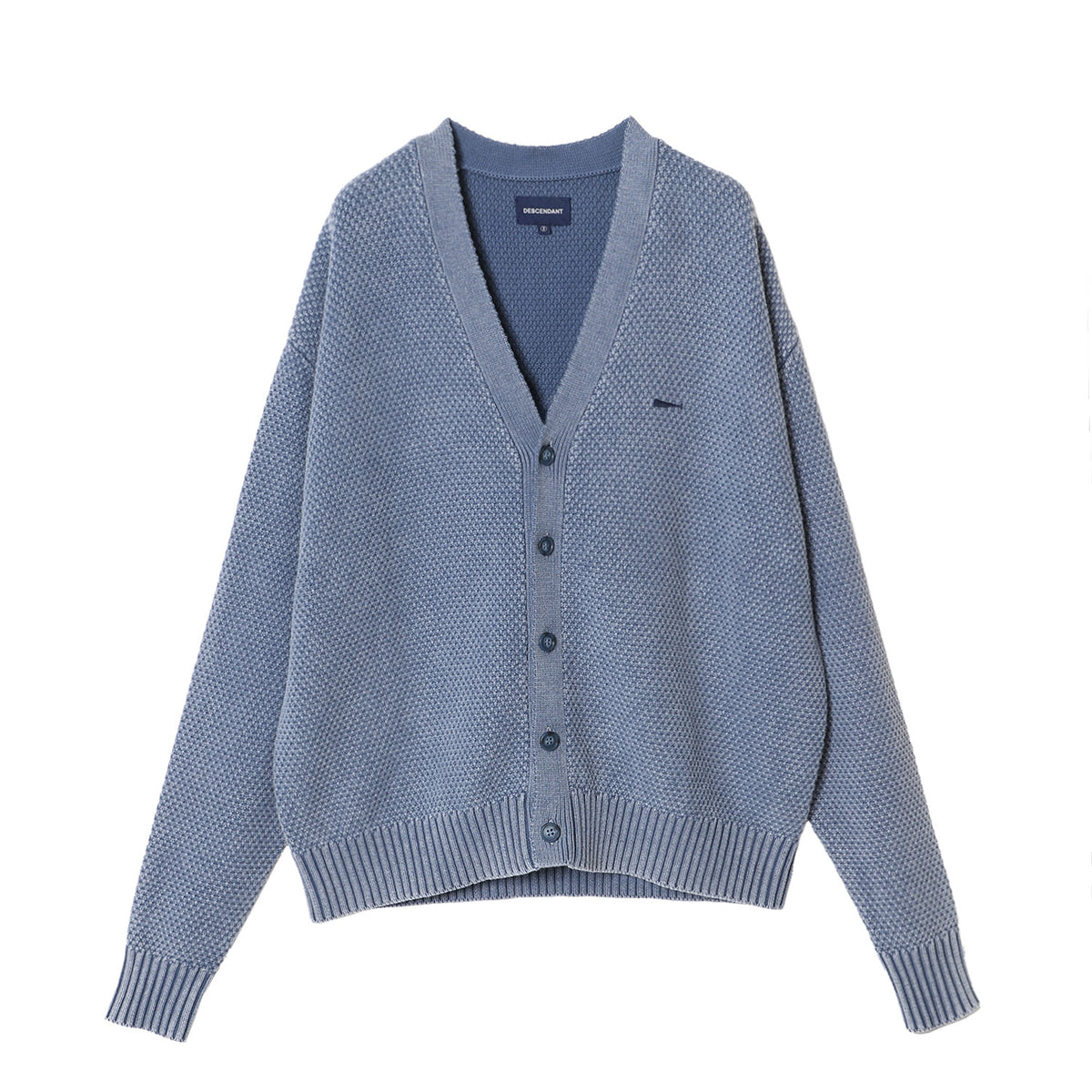 NURSE KNIT CARDIGAN PIGMNET DYE - DESCENDANT (ディセンダント
