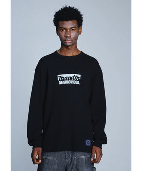 NH X M&M . WAFFLE FABRIC CREWNECK LS