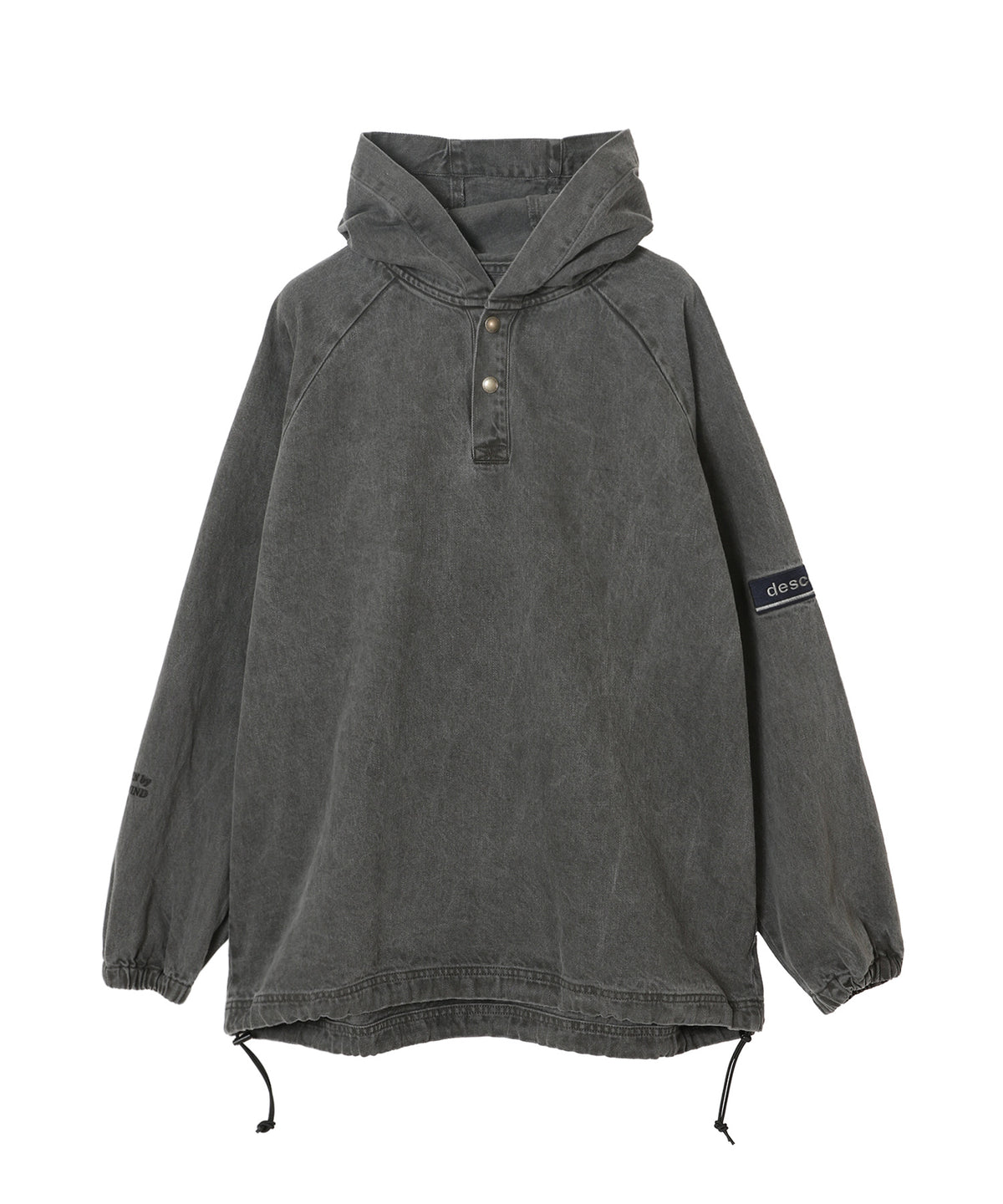 MOLE HOODED LS SHIRT PIGMENT DYE