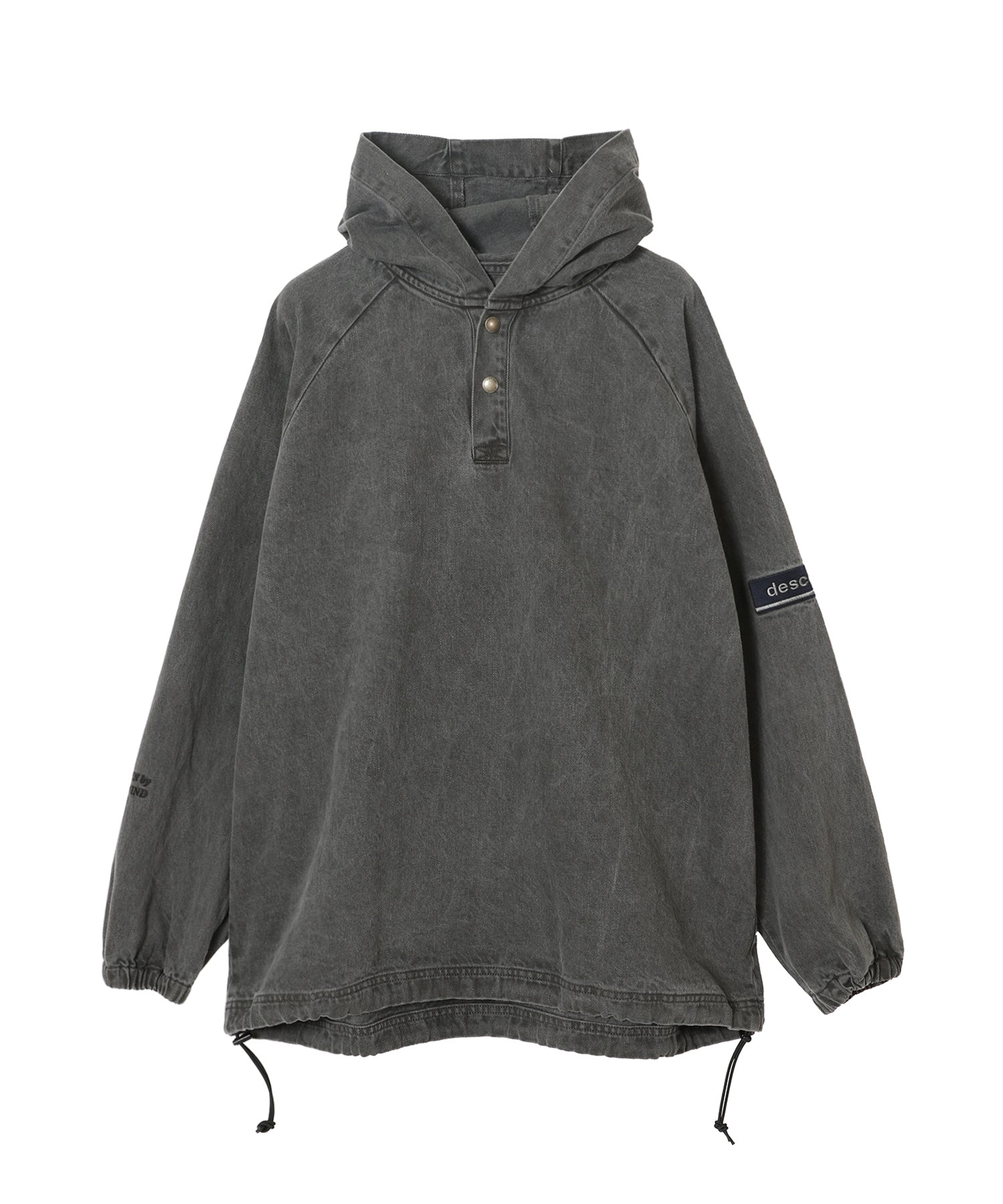 MOLE HOODED LS SHIRT PIGMENT DYE