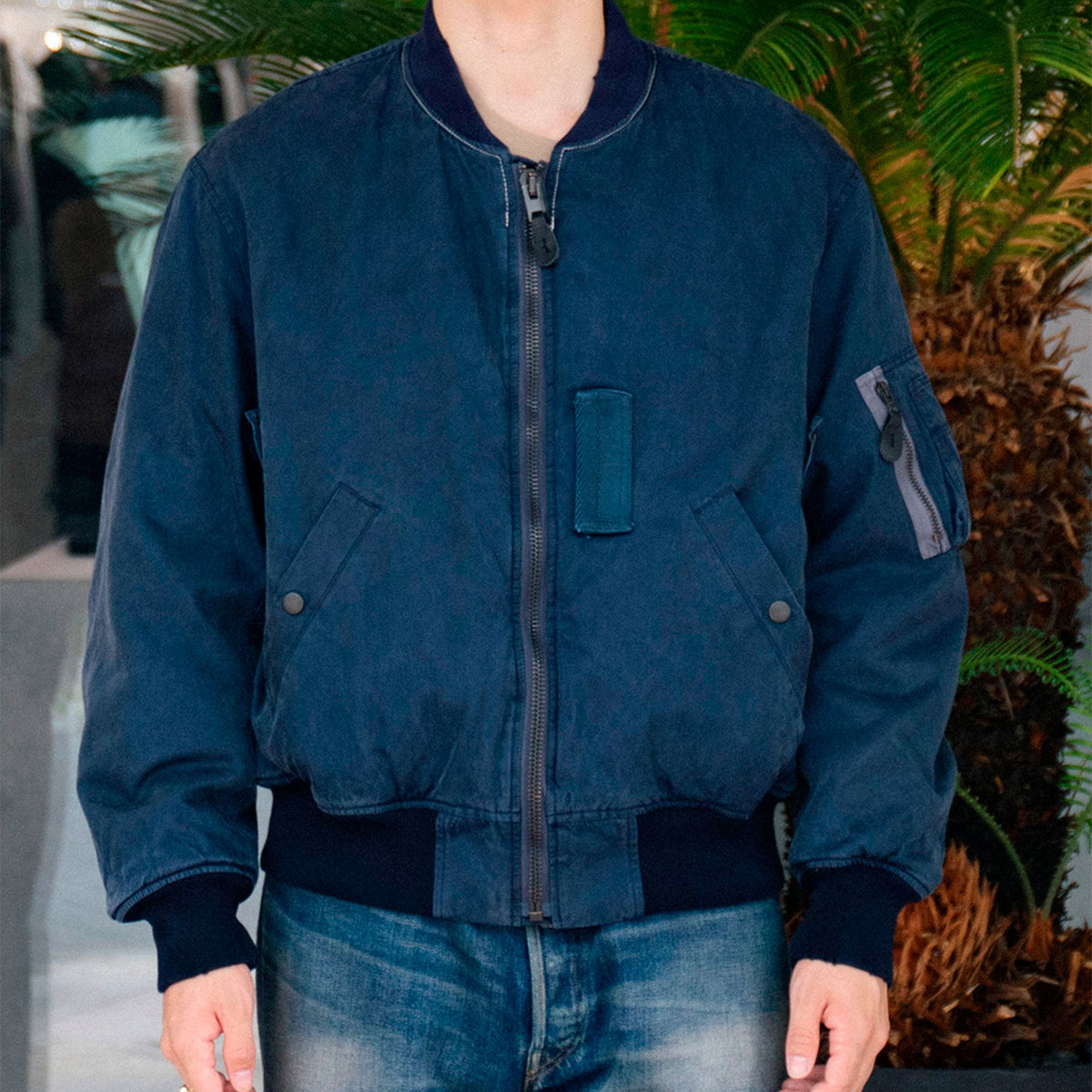 Vintage Silk B-15C Flight Jacket - A.PRESSE (アプレッセ) - outer
