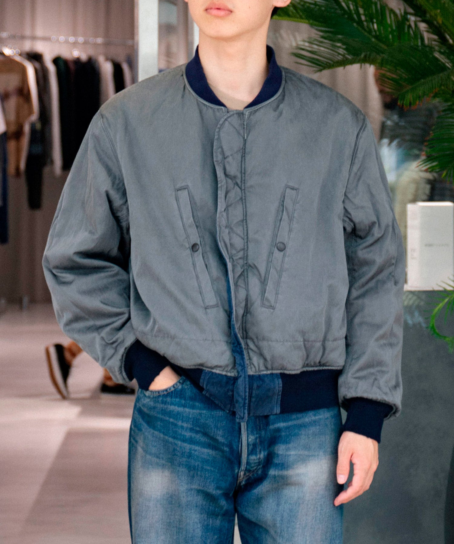 Vintage Silk B-15C Flight Jacket - A.PRESSE (アプレッセ) - outer