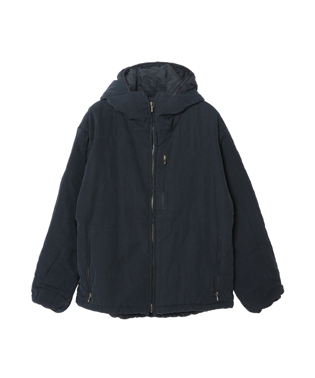 Washed Cotton Silk Linen Padded Jacket