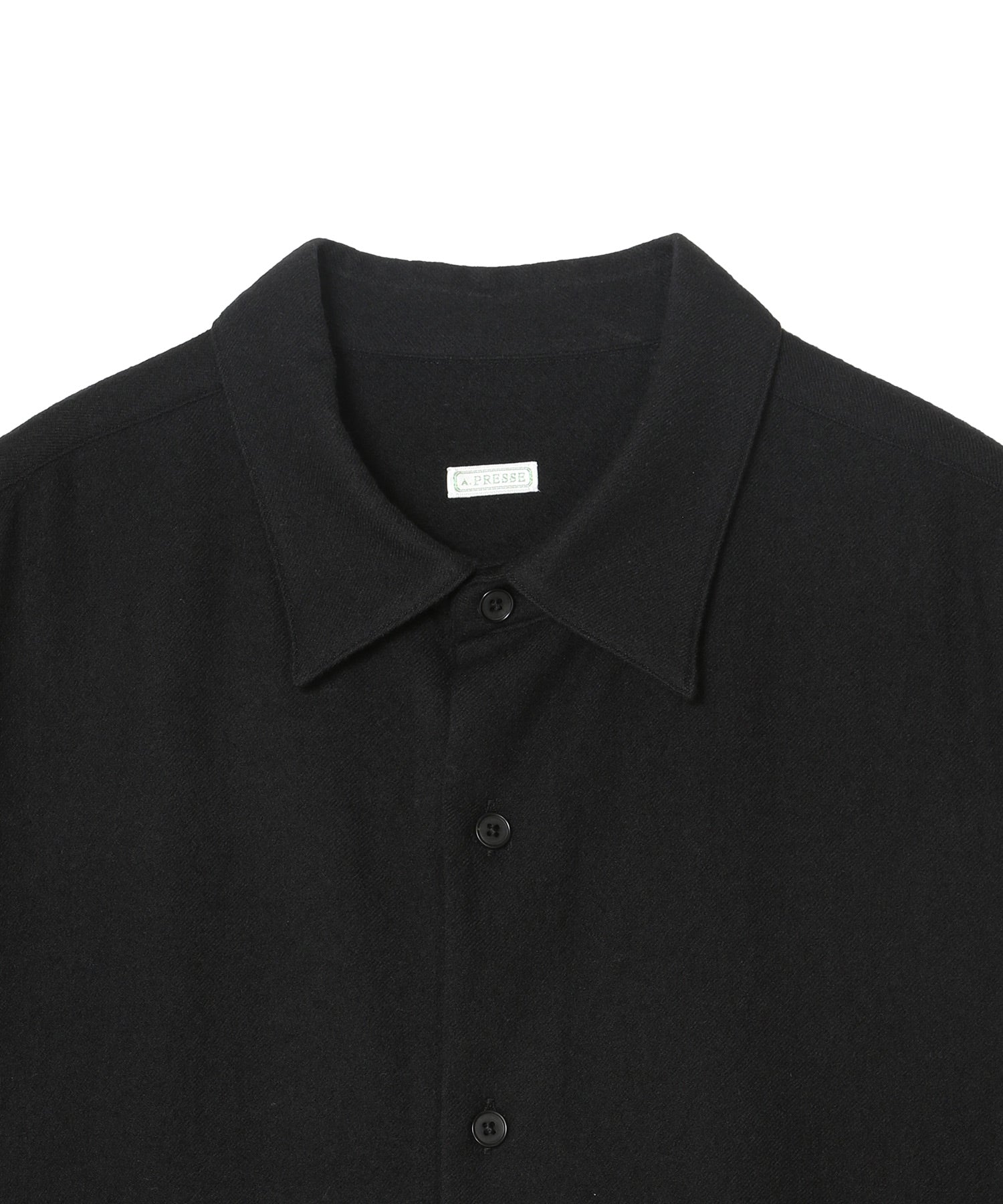 Wool Regular Collar Shirt