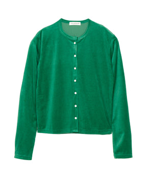 VELOUR CARDIGAN