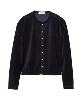 VELOUR CARDIGAN
