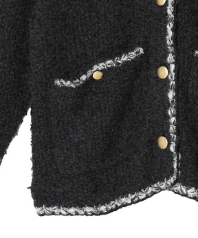 TWEED KNIT CARDIGAN