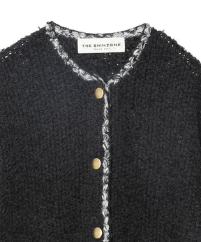 TWEED KNIT CARDIGAN