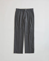 WASHABLE WOOL CHRYSLER PANTS（STRIPE)