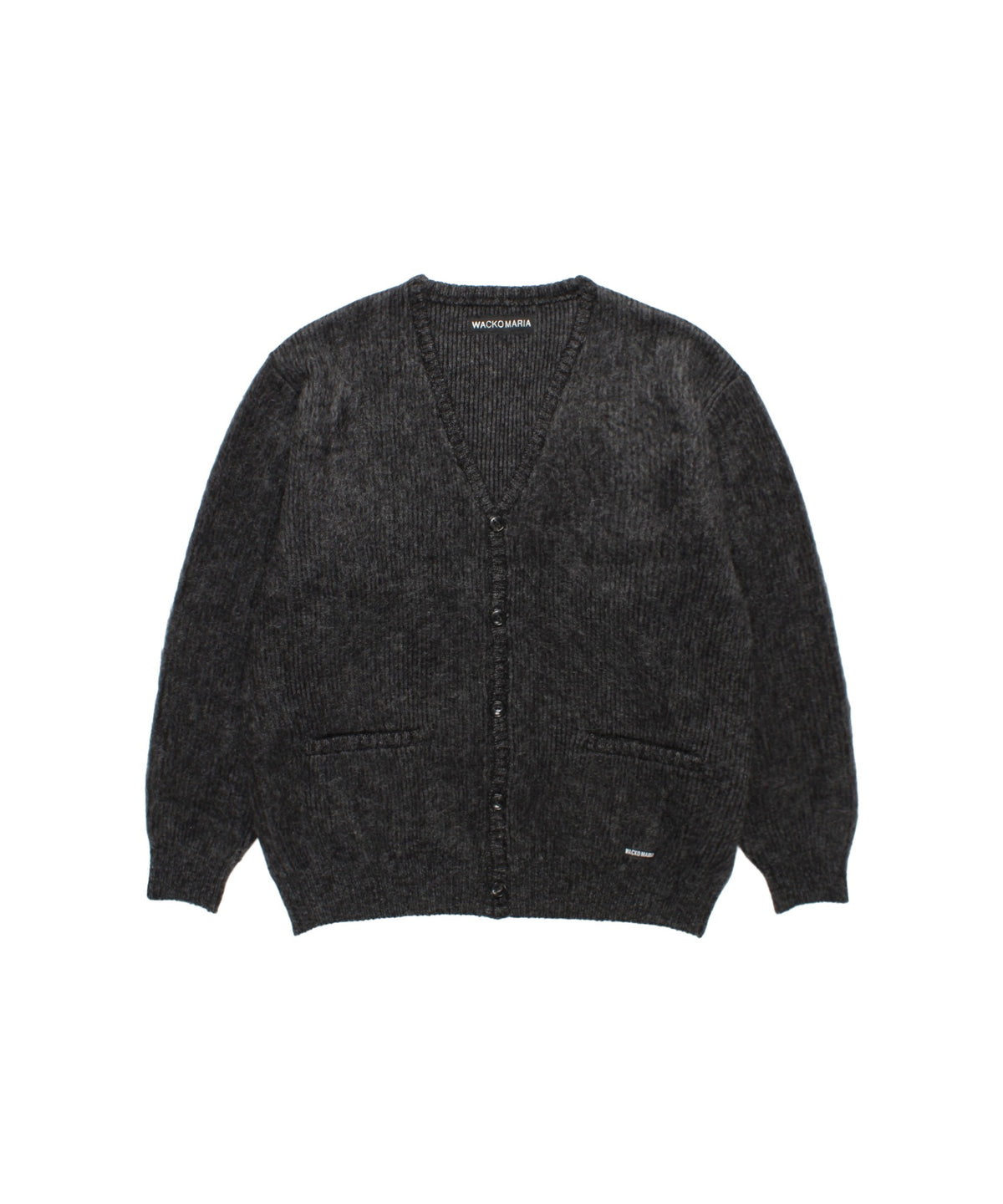MULTI-COLOR MOHAIR KNIT CARDIGAN