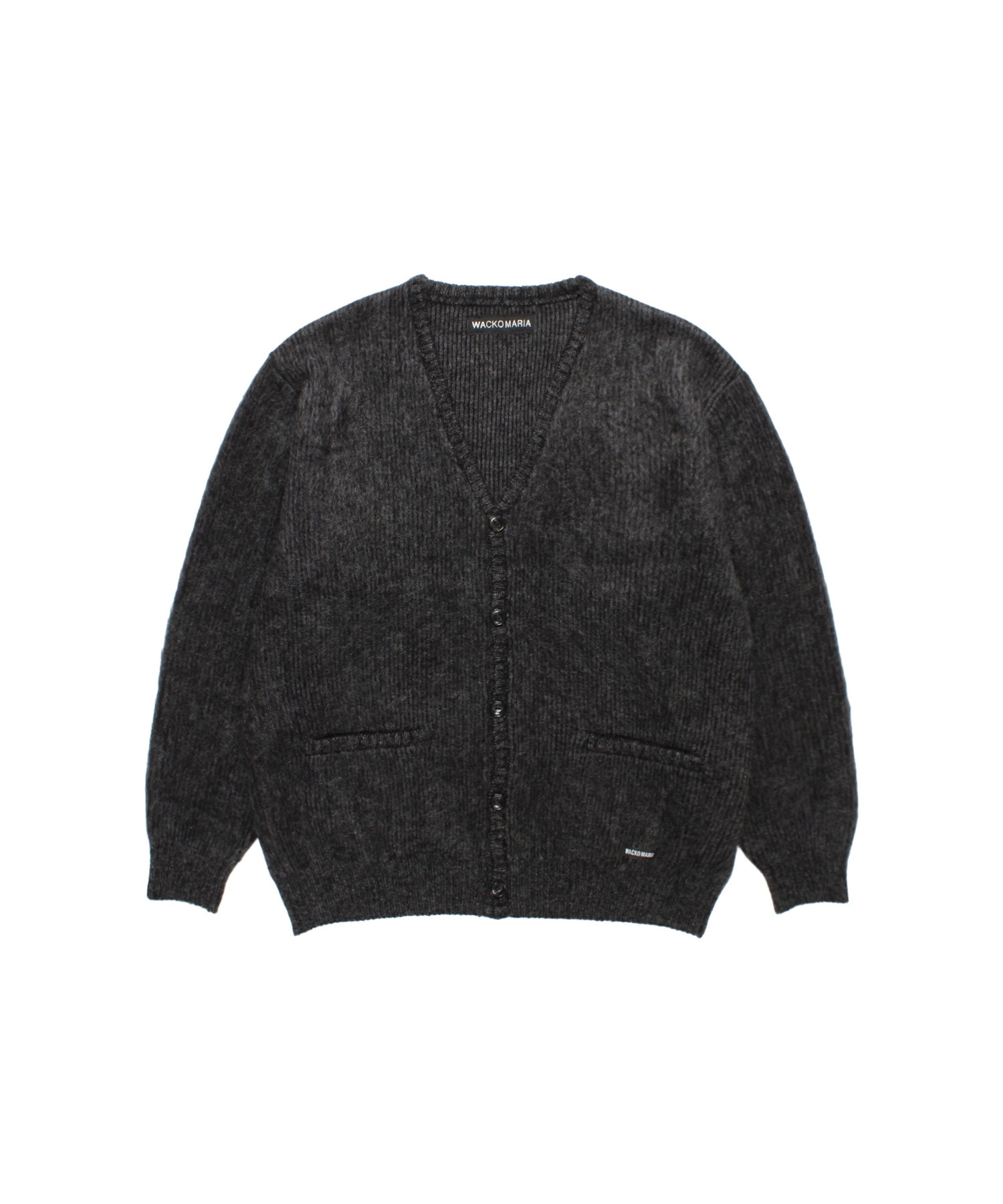 MULTI-COLOR MOHAIR KNIT CARDIGAN