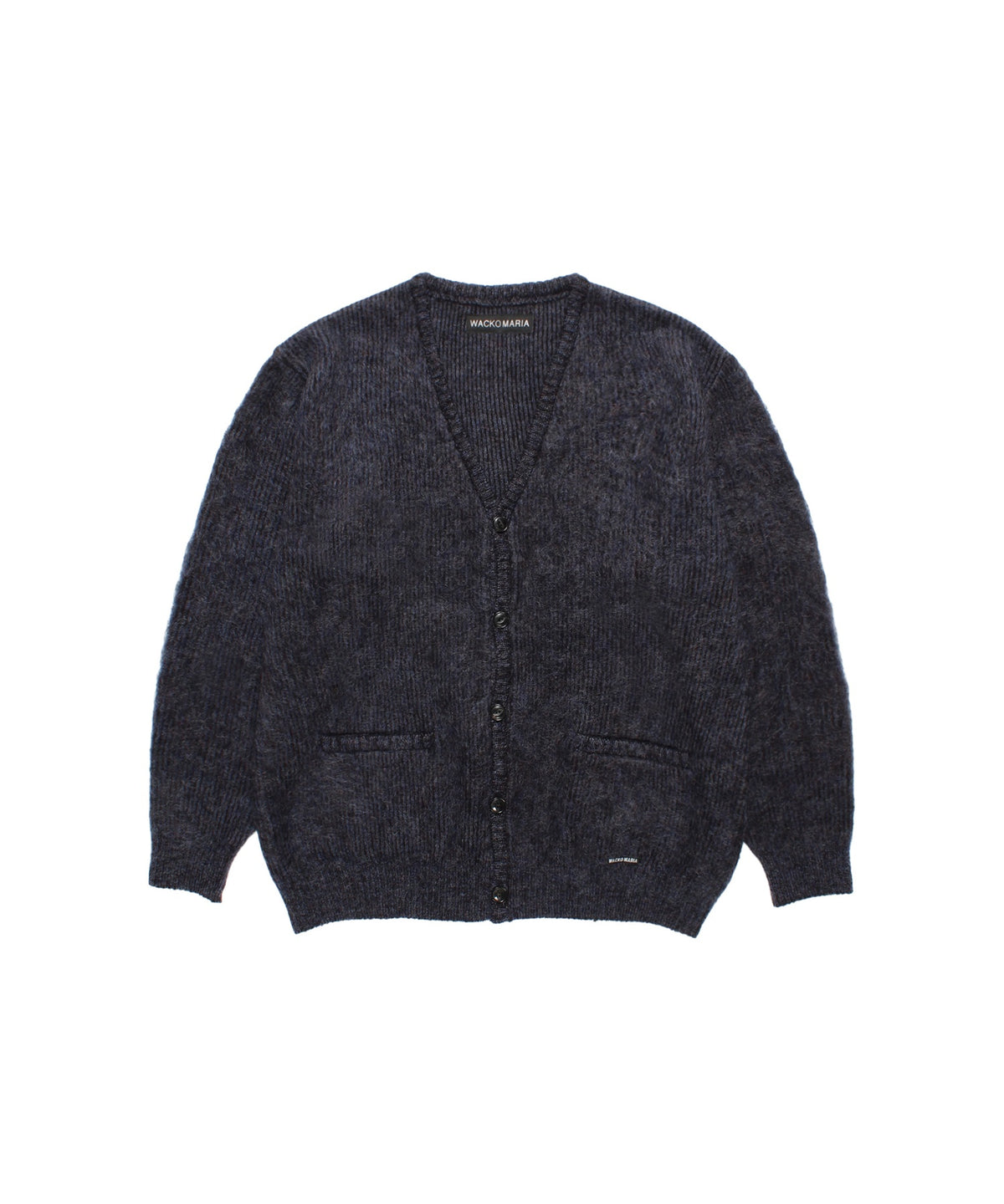 MULTI-COLOR MOHAIR KNIT CARDIGAN