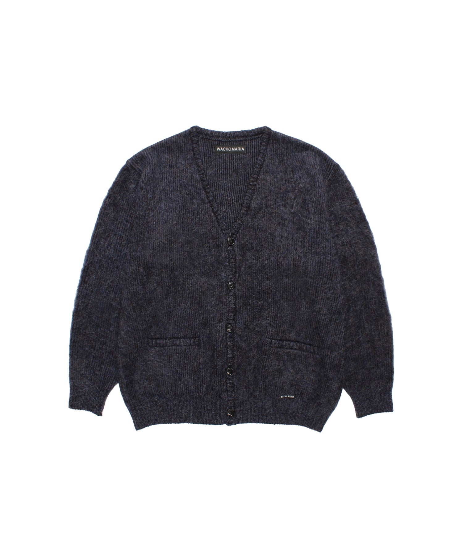 MULTI-COLOR MOHAIR KNIT CARDIGAN