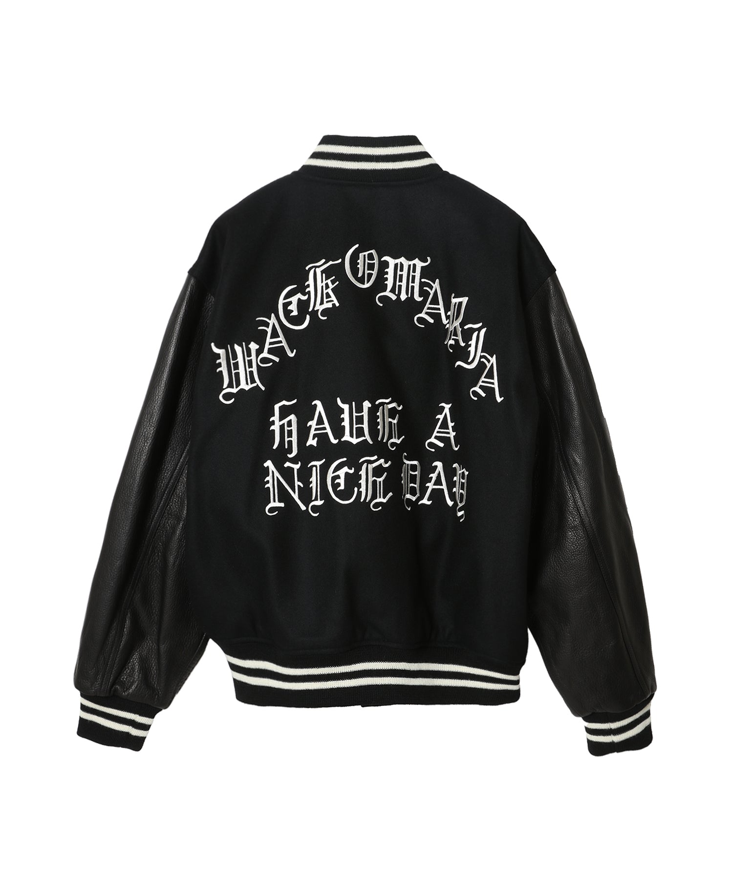 LEATHER VARSITY JACKET - WACKO MARIA (ワコマリア) - outer