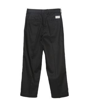 DOUBLE PLEATED CHINO TROUSERS