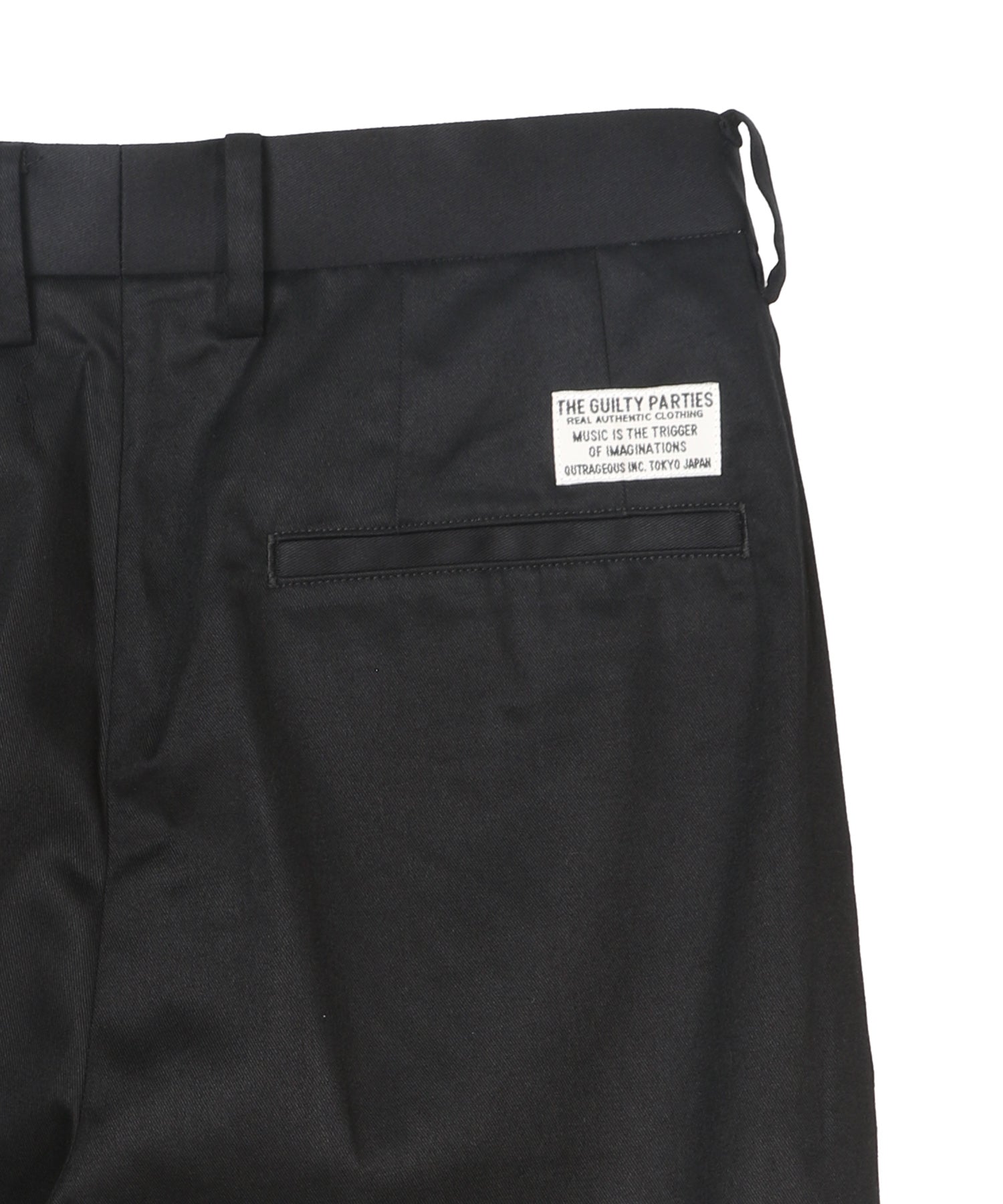 DOUBLE PLEATED CHINO TROUSERS