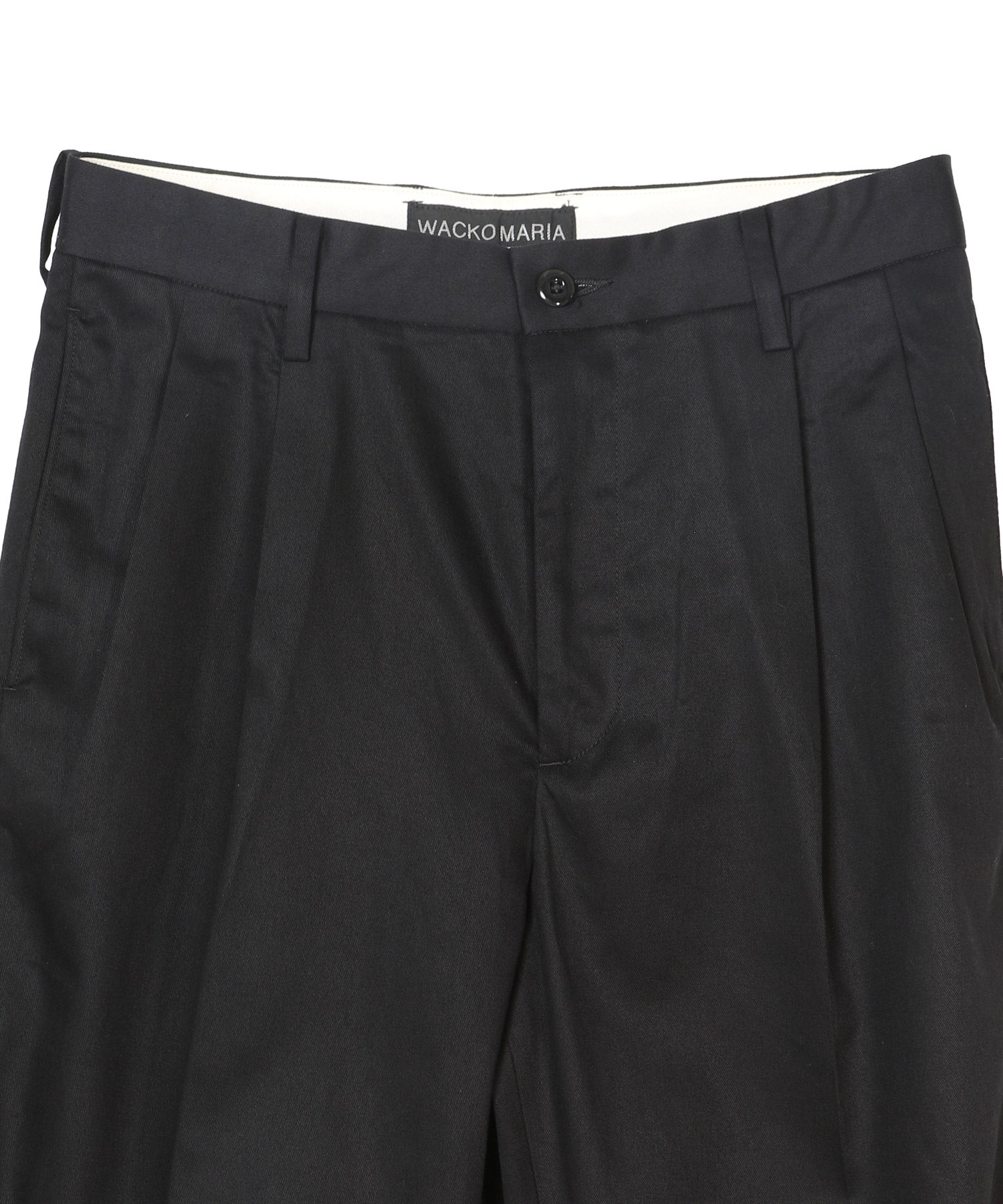 DOUBLE PLEATED CHINO TROUSERS
