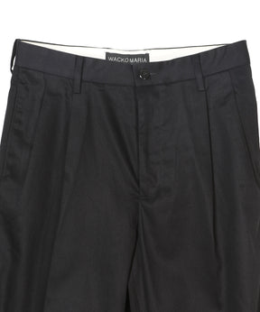 DOUBLE PLEATED CHINO TROUSERS