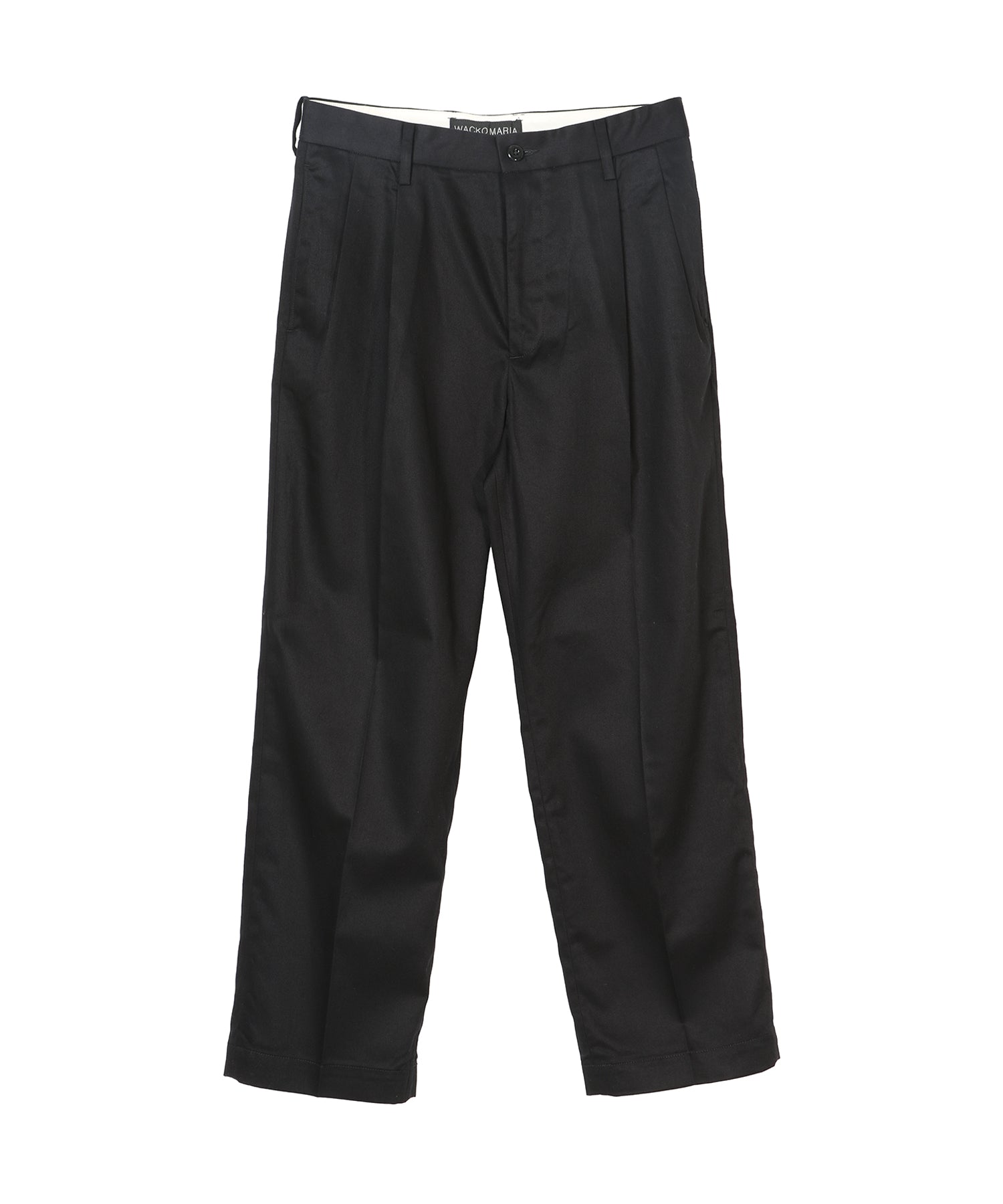 DOUBLE PLEATED CHINO TROUSERS