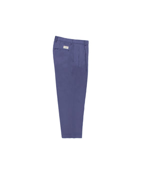 DOUBLE PLEATED CHINO TROUSERS