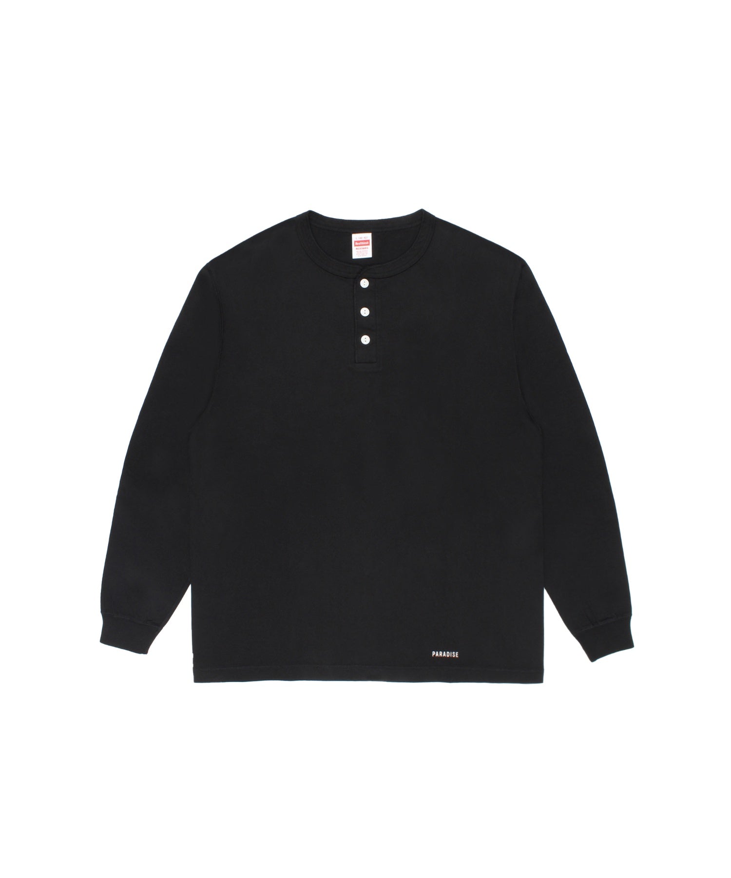 HEALTHKNIT / HENLEY NECK LONG SLEEVE T-SHIRT