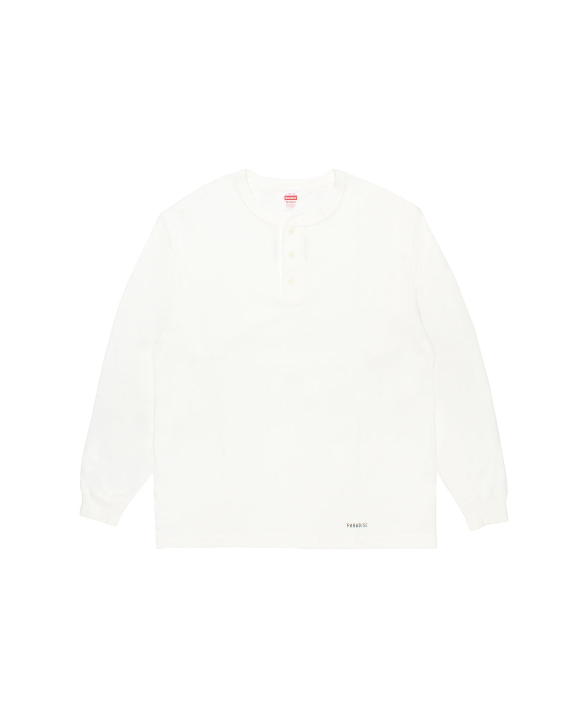HEALTHKNIT / HENLEY NECK LONG SLEEVE T-SHIRT