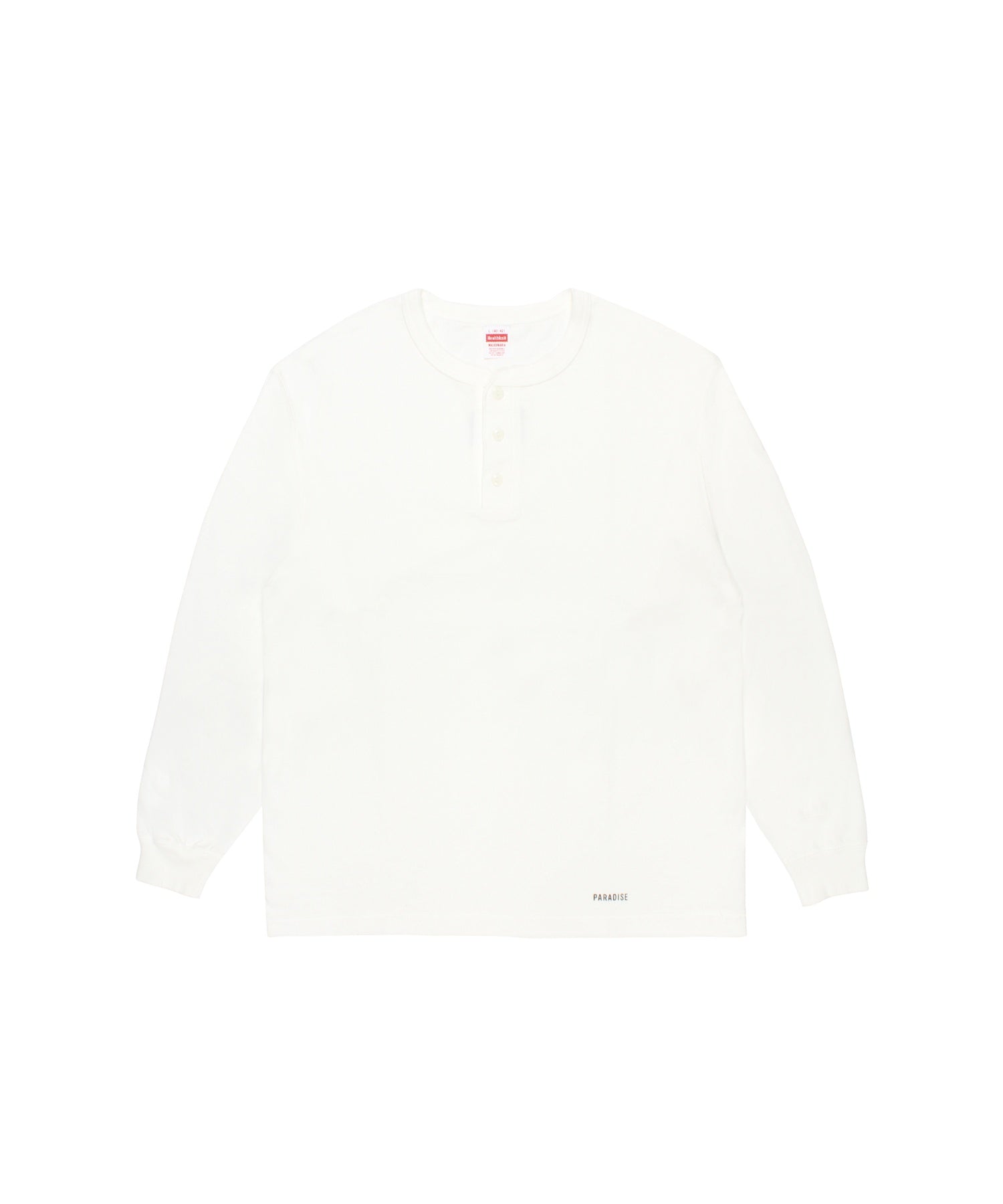 HEALTHKNIT / HENLEY NECK LONG SLEEVE T-SHIRT