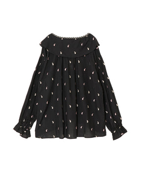 PAISLEY EMBROIDERED BLOUSE