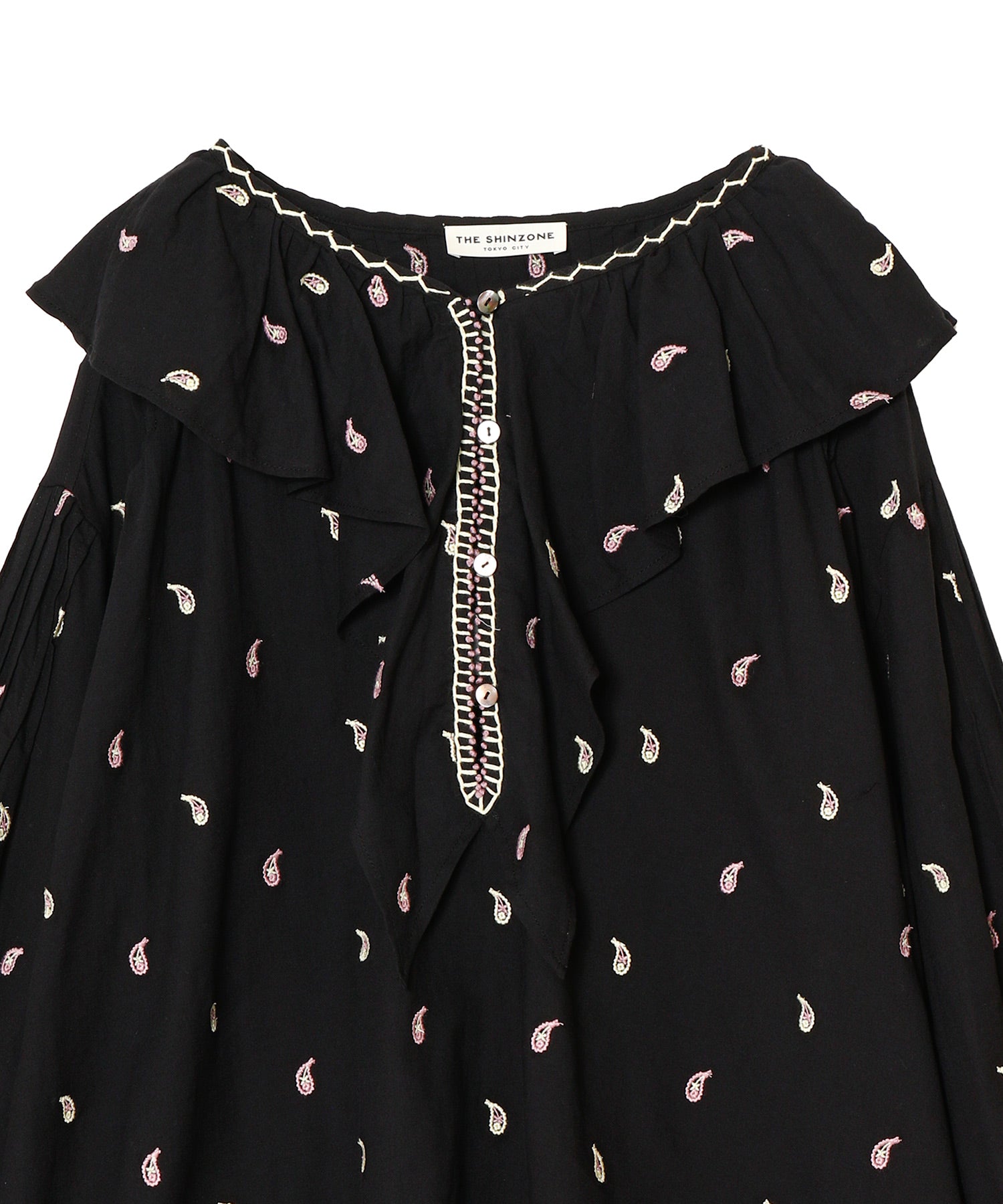 PAISLEY EMBROIDERED BLOUSE