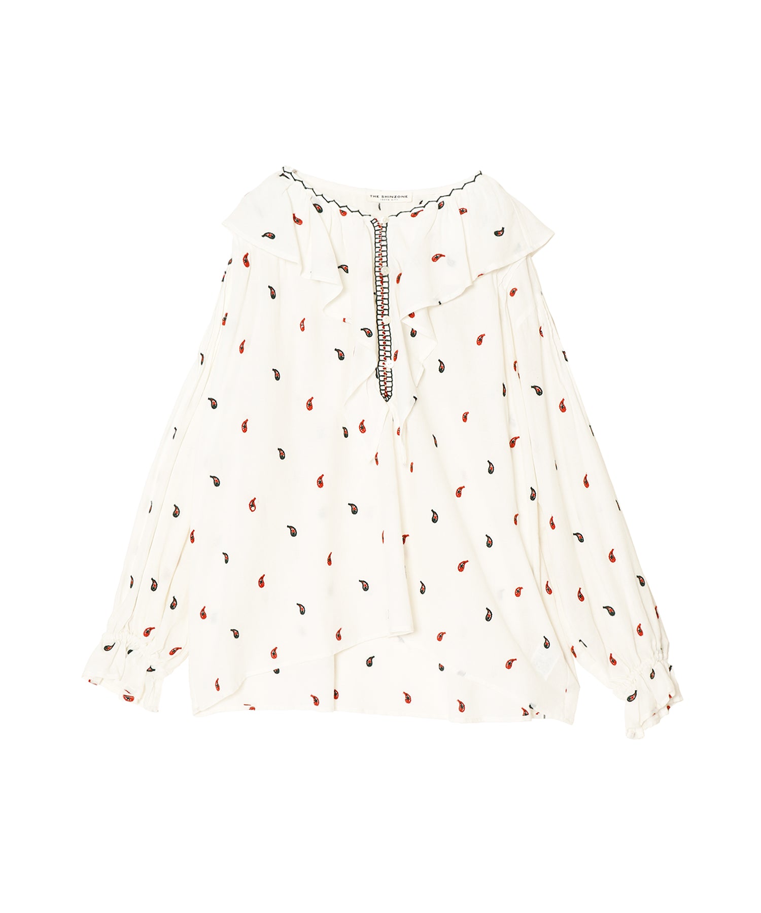 PAISLEY EMBROIDERED BLOUSE