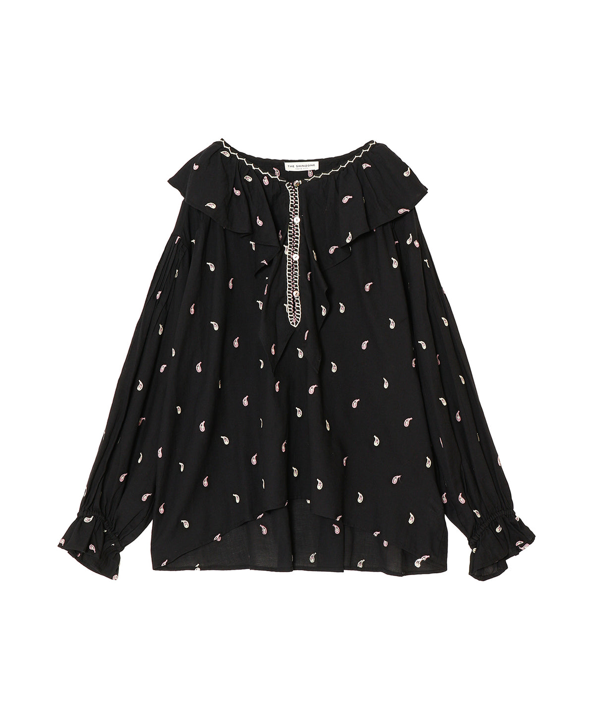 PAISLEY EMBROIDERED BLOUSE