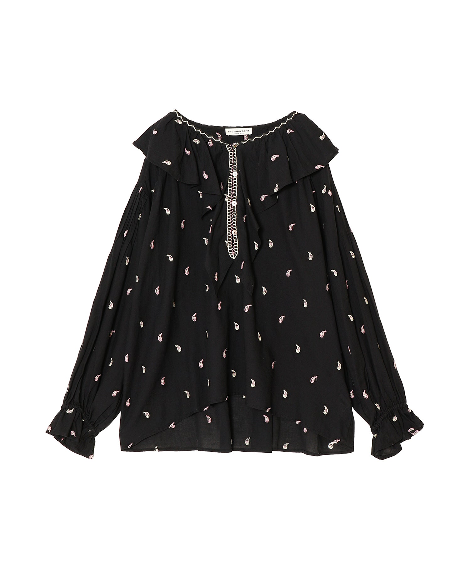 PAISLEY EMBROIDERED BLOUSE