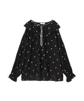 PAISLEY EMBROIDERED BLOUSE