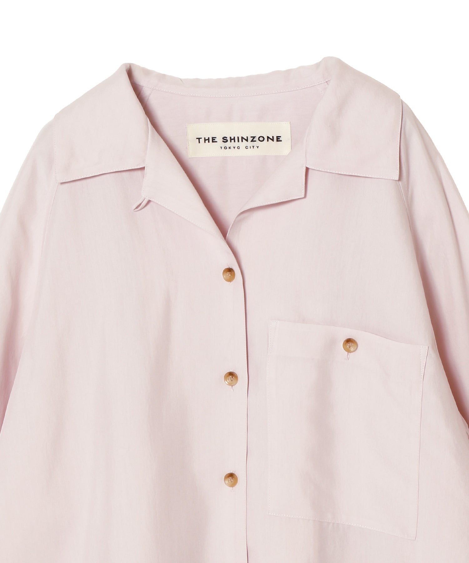 OPEN COLLAR SHIRT - THE SHINZONE (ザ シンゾーン) - tops (トップス