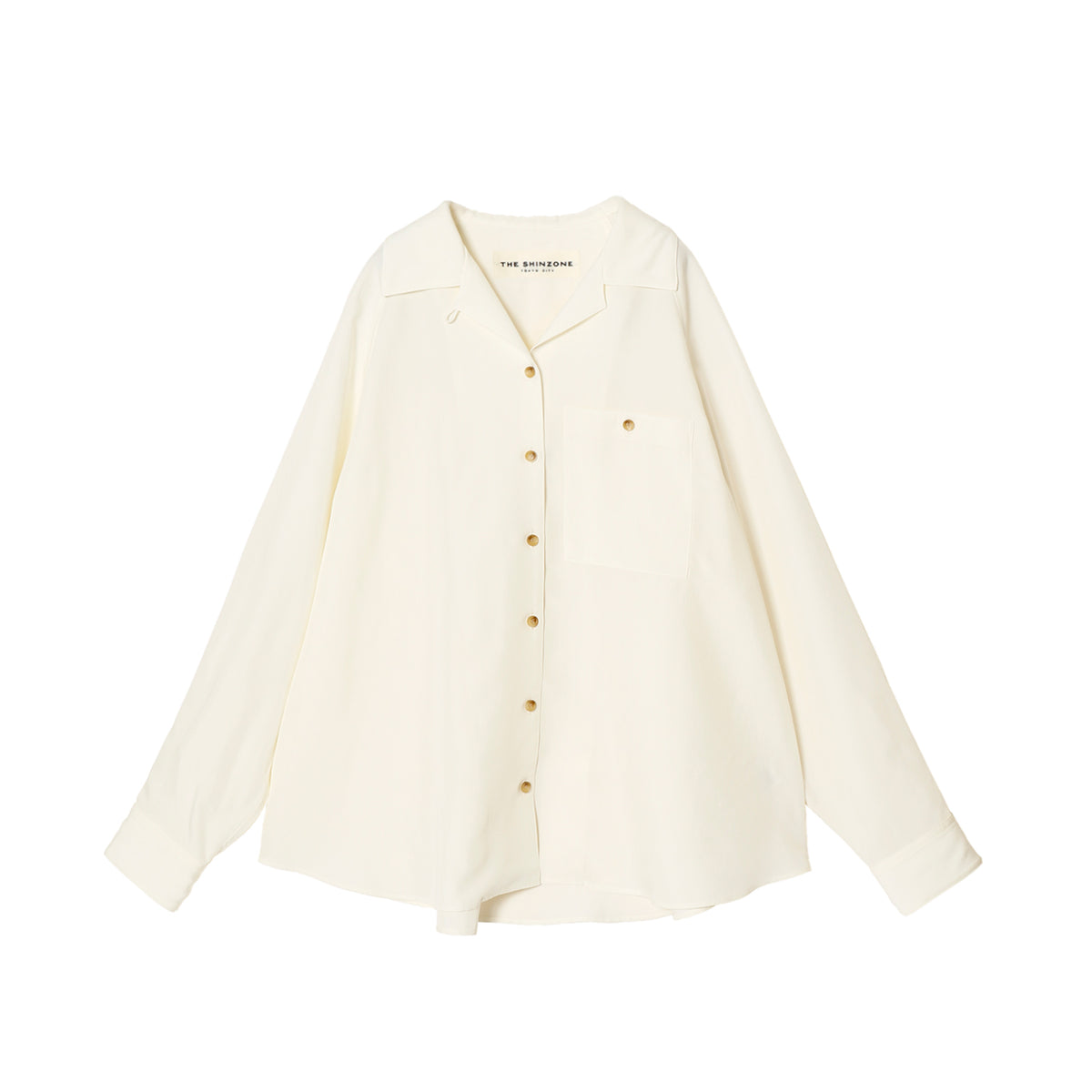 OPEN COLLAR SHIRT - THE SHINZONE (ザ シンゾーン) - tops (トップス