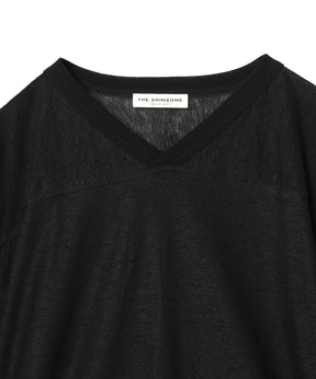 LINEN FOOTBALL TEE