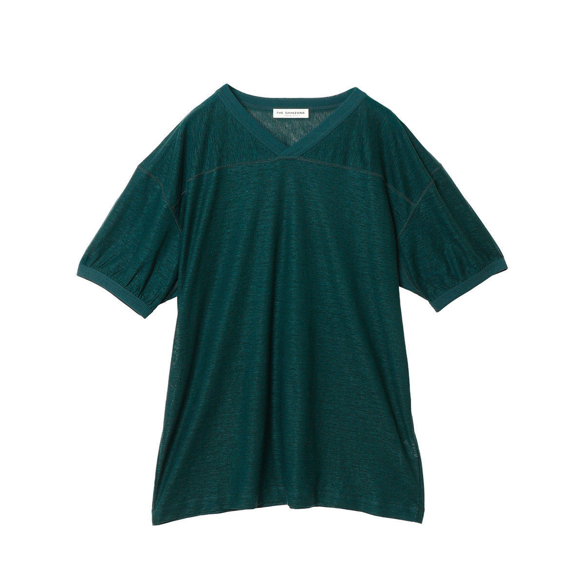 LINEN FOOTBALL TEE - THE SHINZONE (ザ シンゾーン) - tops (トップス