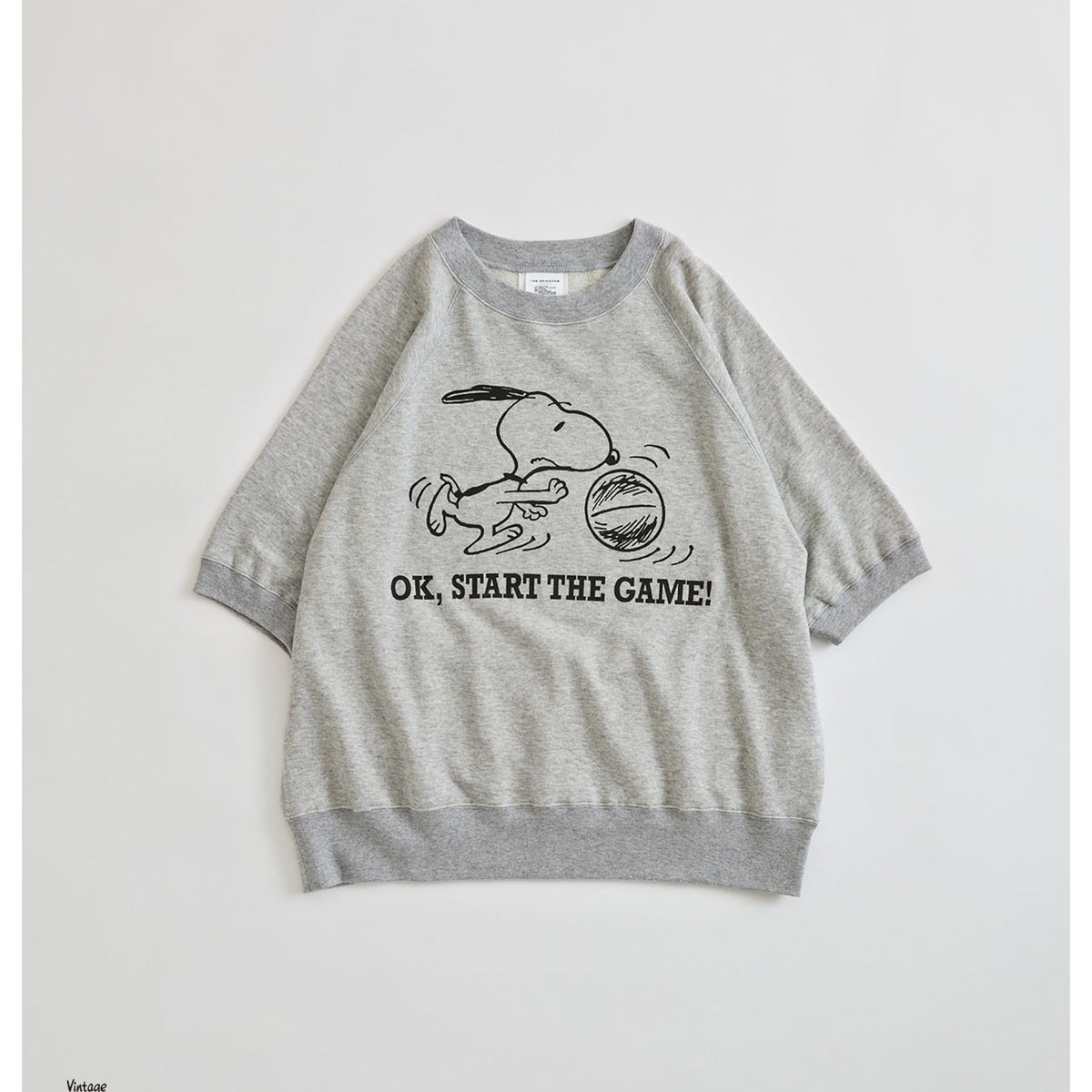 Peanuts Half Sleeve Sweatshirt - 121Ts229I20262 - - THE SHINZONE