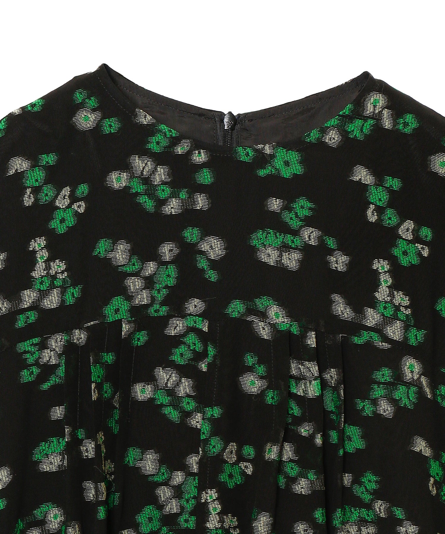 FLORAL JACQUARD DRESS