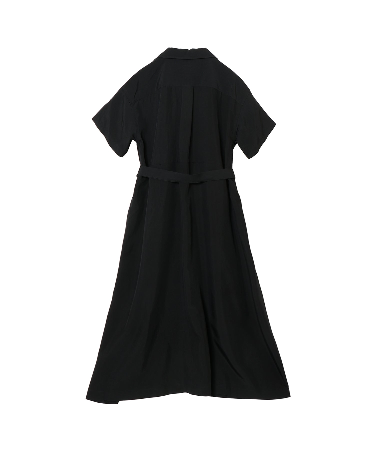 OPEN COLLAR SHIRT DRESS