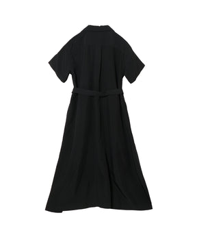 OPEN COLLAR SHIRT DRESS