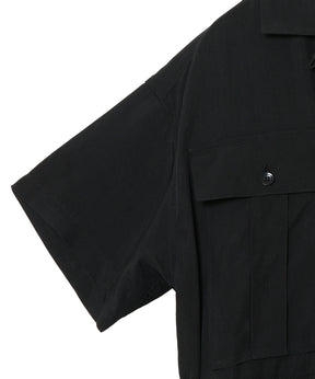 OPEN COLLAR SHIRT DRESS