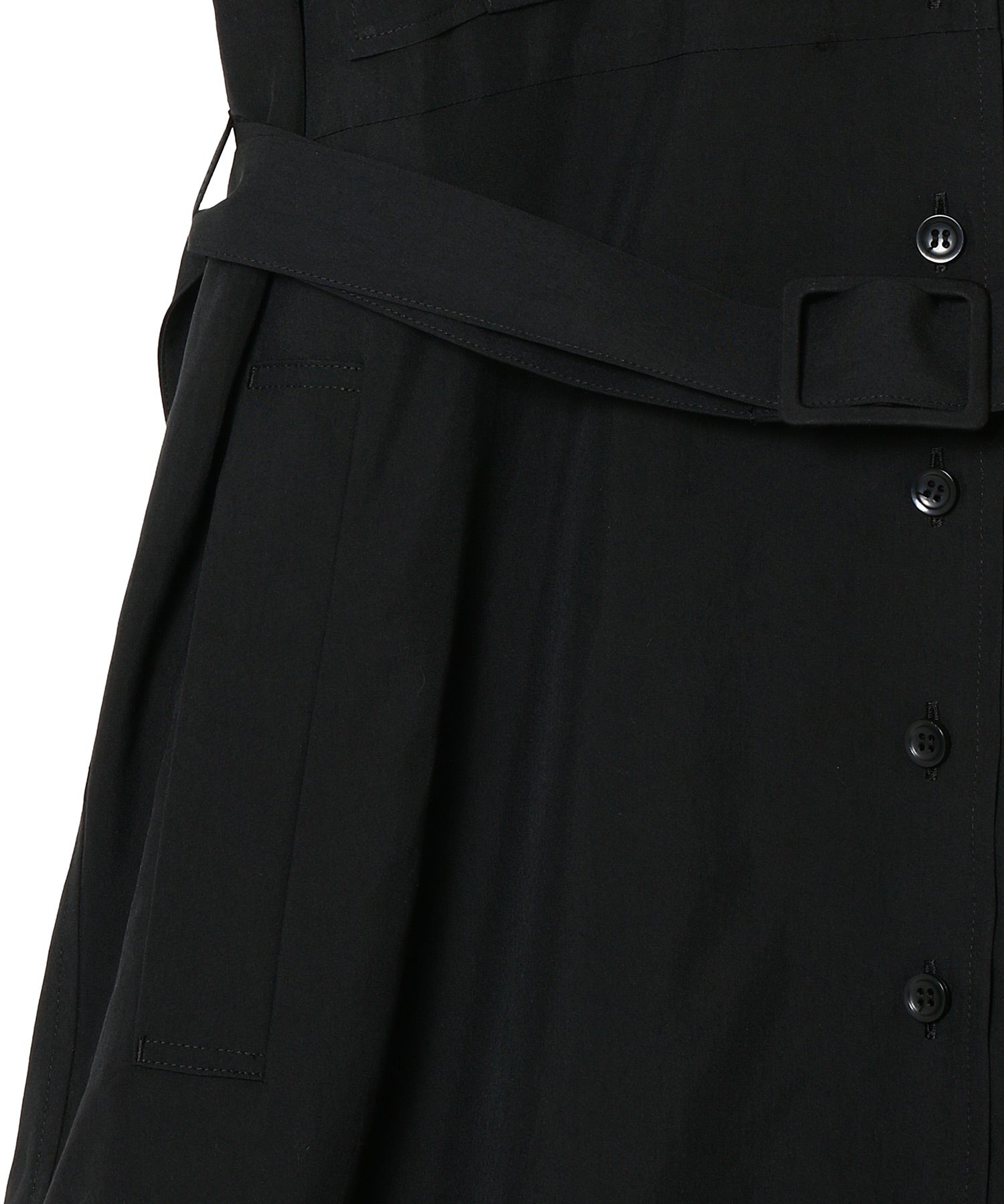 OPEN COLLAR SHIRT DRESS